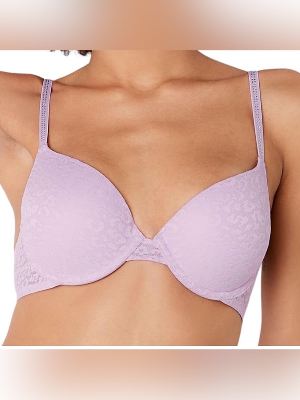NEW Victorias Secret PINK Wear Everywhere Bra Size 38D Pink Rhinestones
